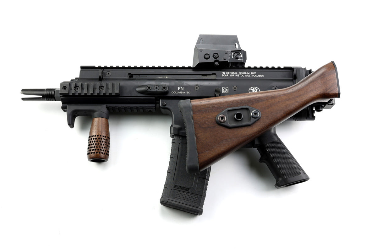 Folding G3 Walnut Stock - Universal 1913 - Image 8