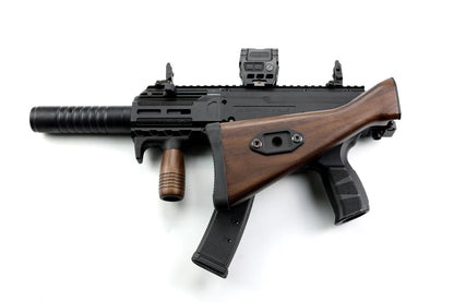 Folding G3 Walnut Stock - Cz Scorpion - Image 6