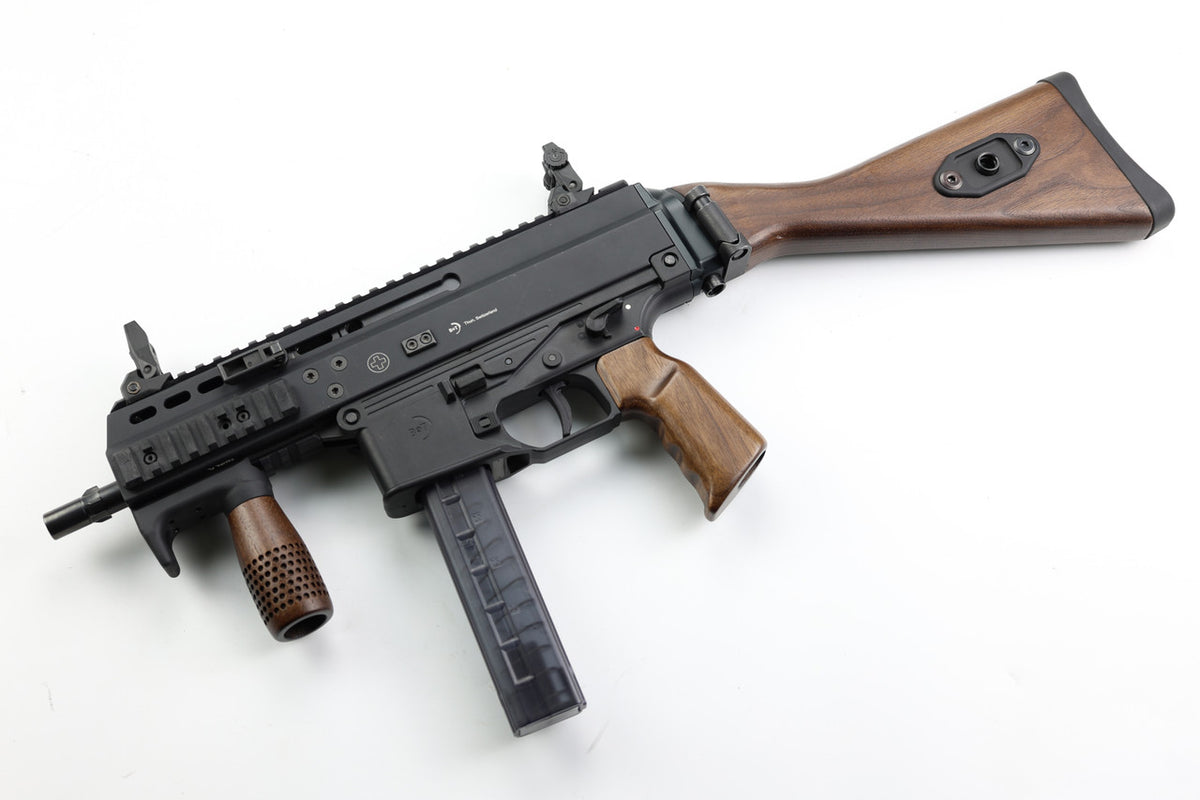Folding G3 Walnut Stock - B&T APC Pistol Caliber - Image 6