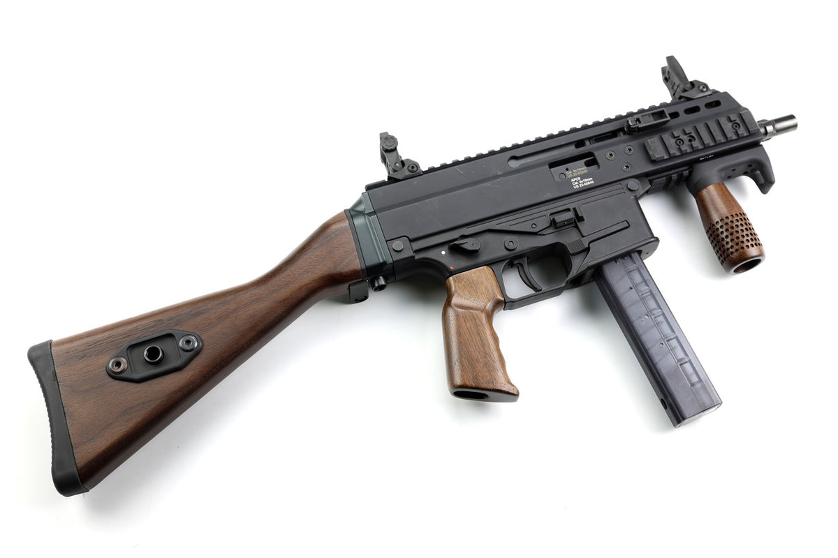 Folding G3 Walnut Stock - B&T APC Pistol Caliber - Image 3