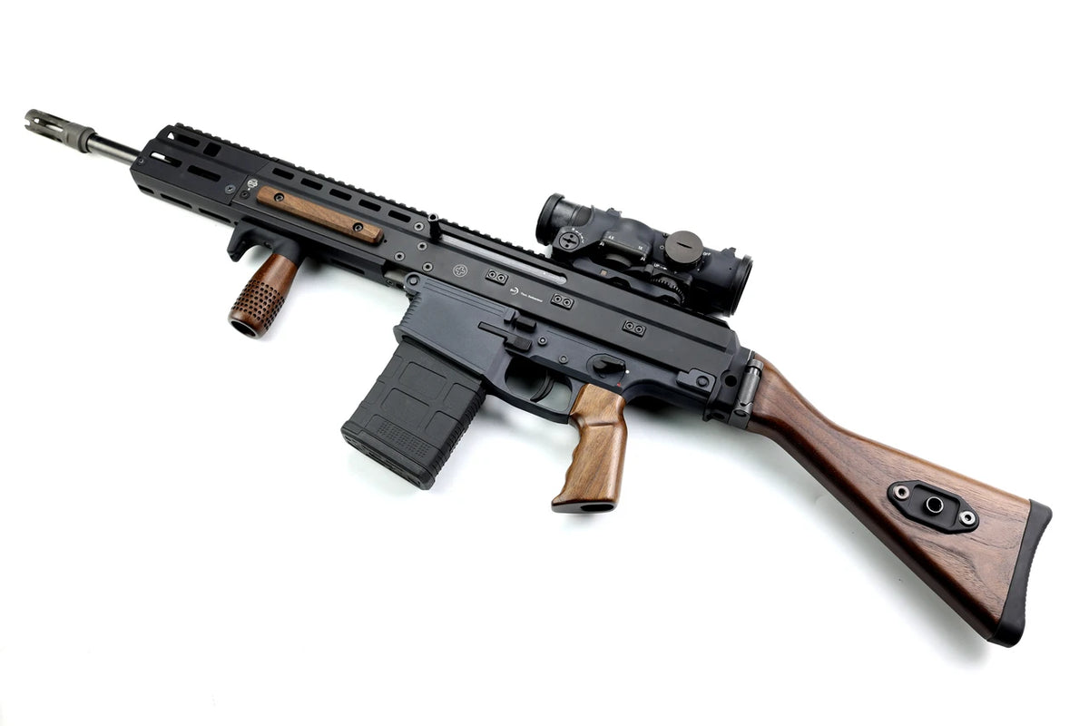 Folding G3 Walnut Stock - B&T APC Rifle Caliber - Image 6