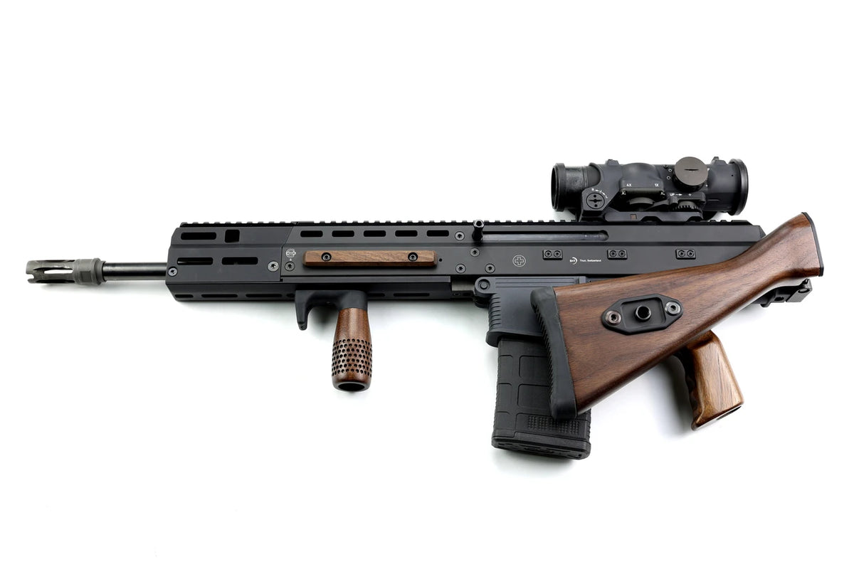 Folding G3 Walnut Stock - B&T APC Rifle Caliber - Image 3