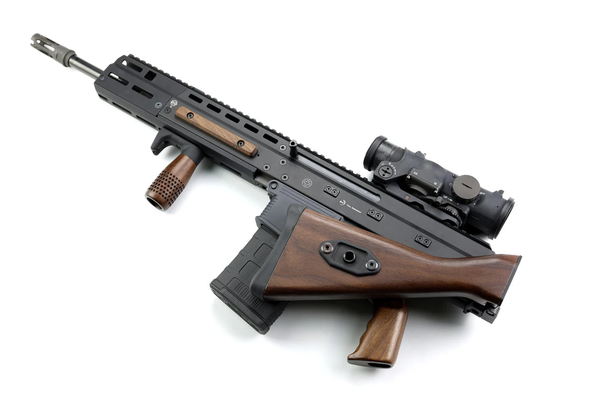 Folding G3 Walnut Stock - B&T APC Rifle Caliber - Image 4