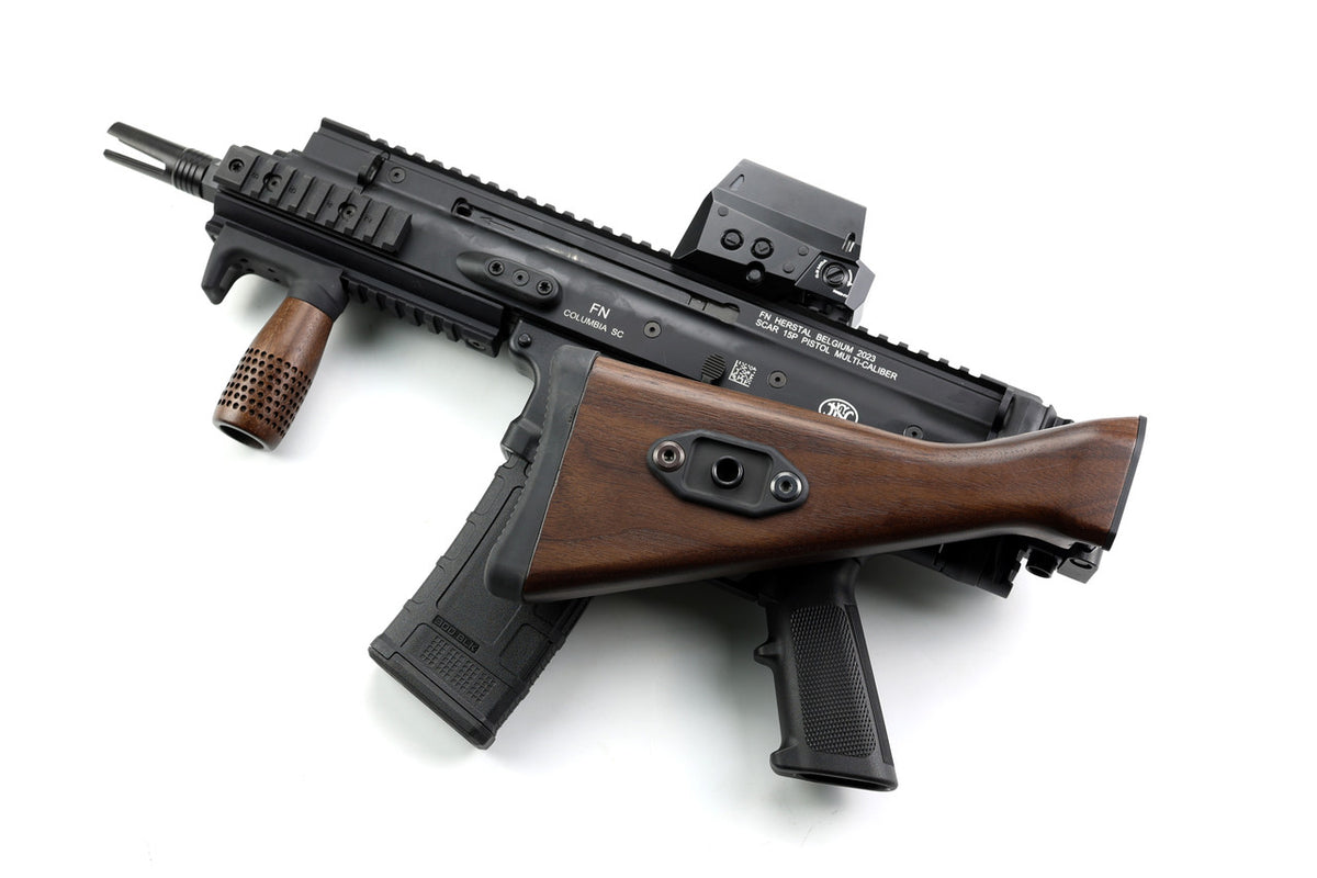 Folding G3 Walnut Stock - Universal 1913 - Image 7