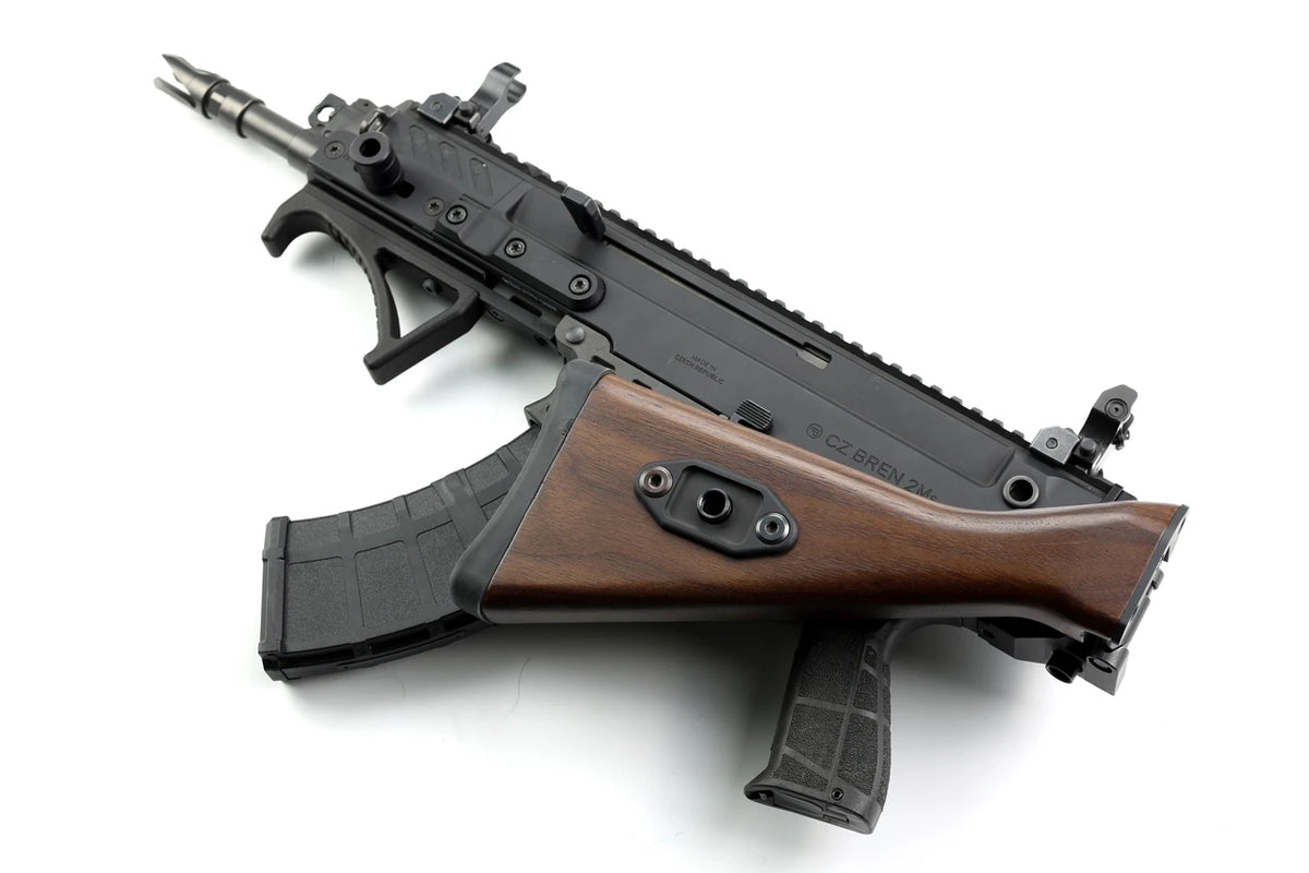 Folding G3 Walnut Stock - Cz Bren 2 - Image 3