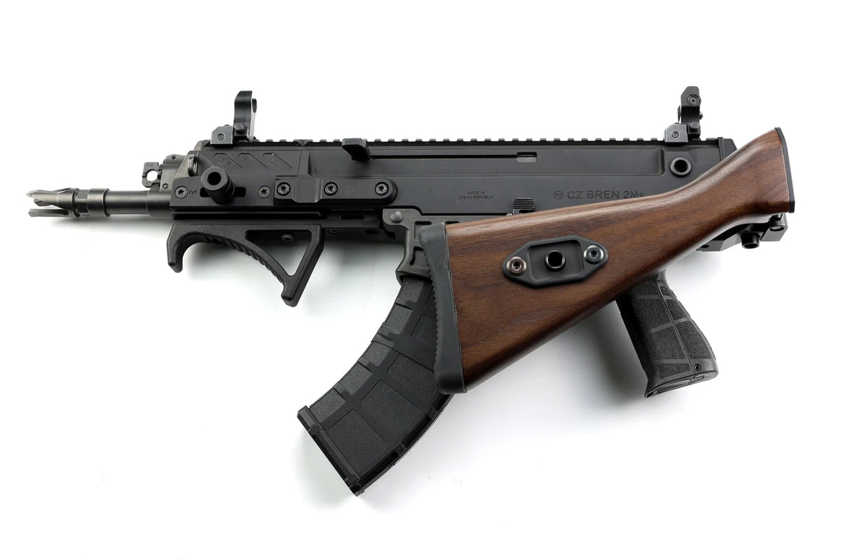 Folding G3 Walnut Stock - Cz Bren 2 - Image 5
