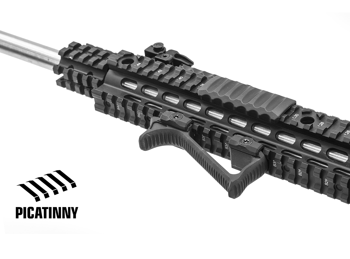 UTG® Ultra Slim Angled Foregrip, Picatinny, Black - Image 3
