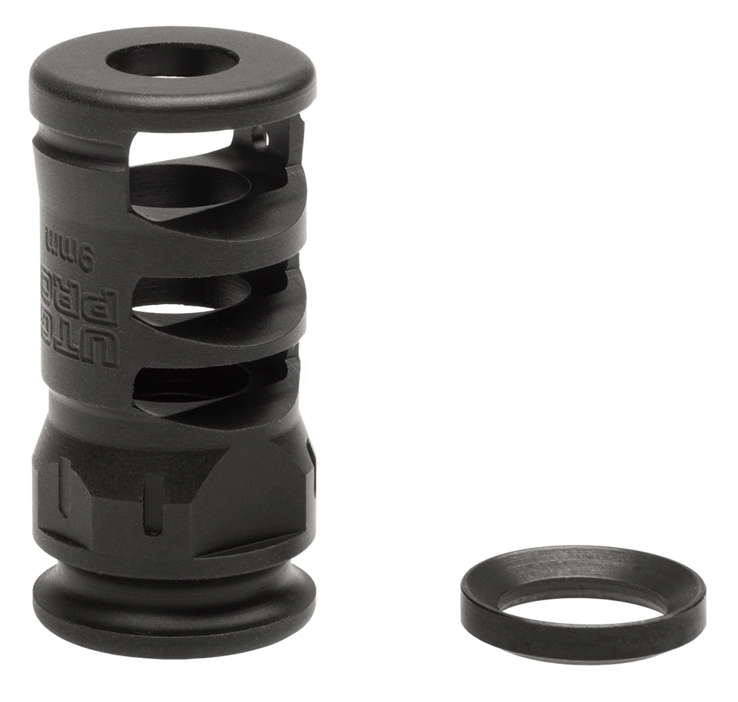 UTG PRO® Stubby Muzzle Brake, 9mm, 1/2"X28
