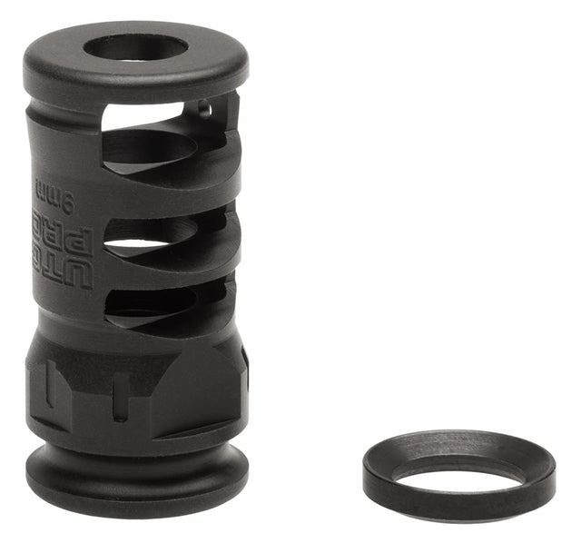 UTG PRO® Stubby Muzzle Brake, 9mm, 1/2"X28