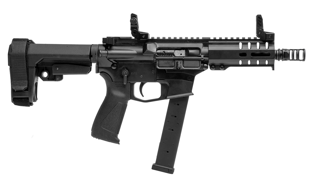 UTG PRO® Stubby Muzzle Brake, 9mm, 1/2"X28 - Image 4