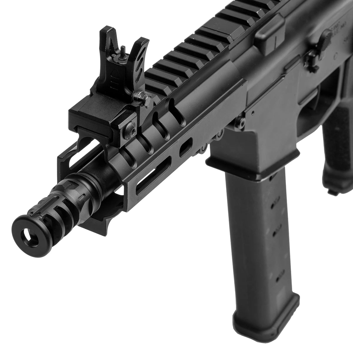 UTG PRO® Stubby Muzzle Brake, 9mm, 1/2"X28 - Image 5
